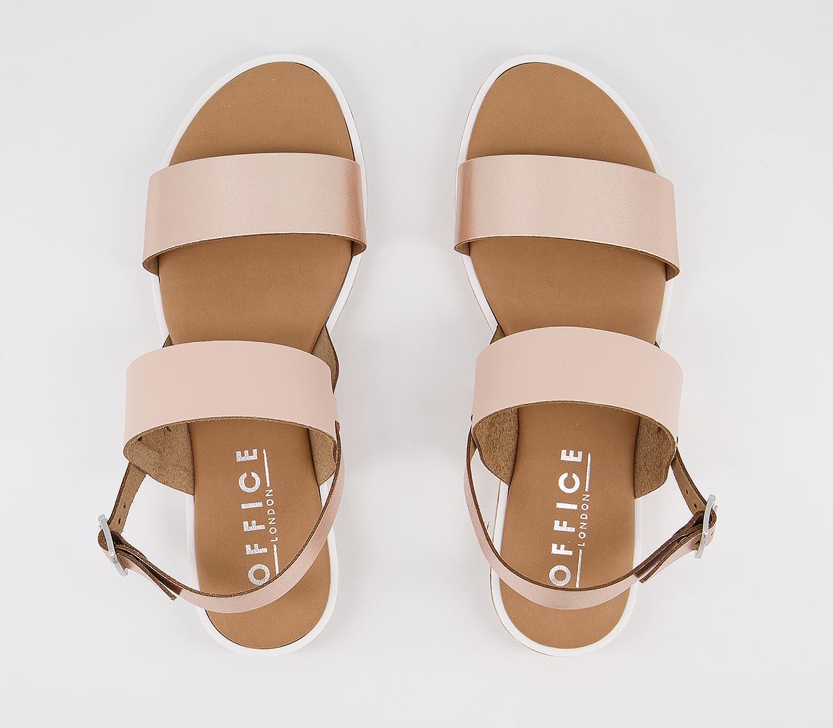 office sandals rose gold