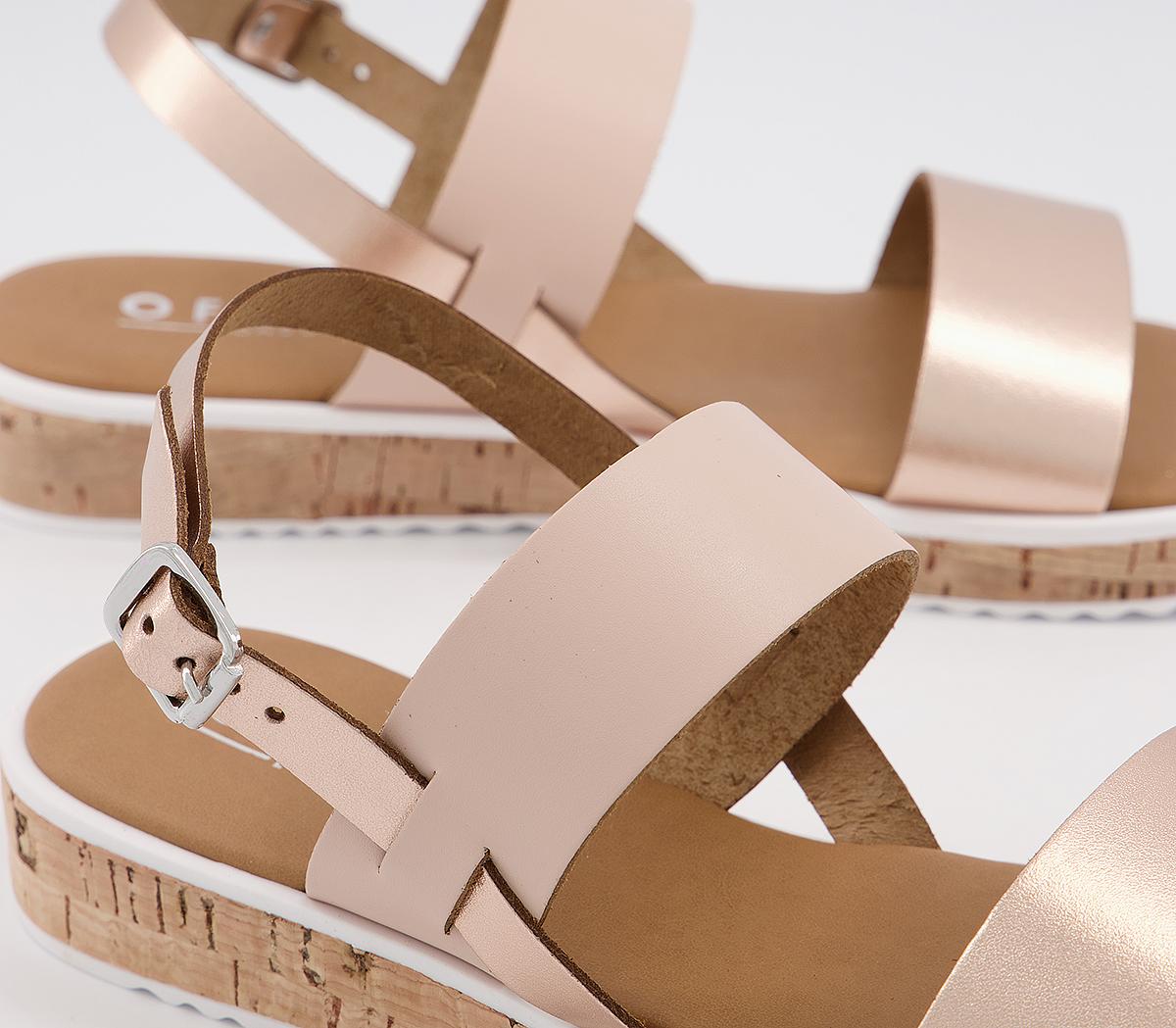 office rose gold shoes