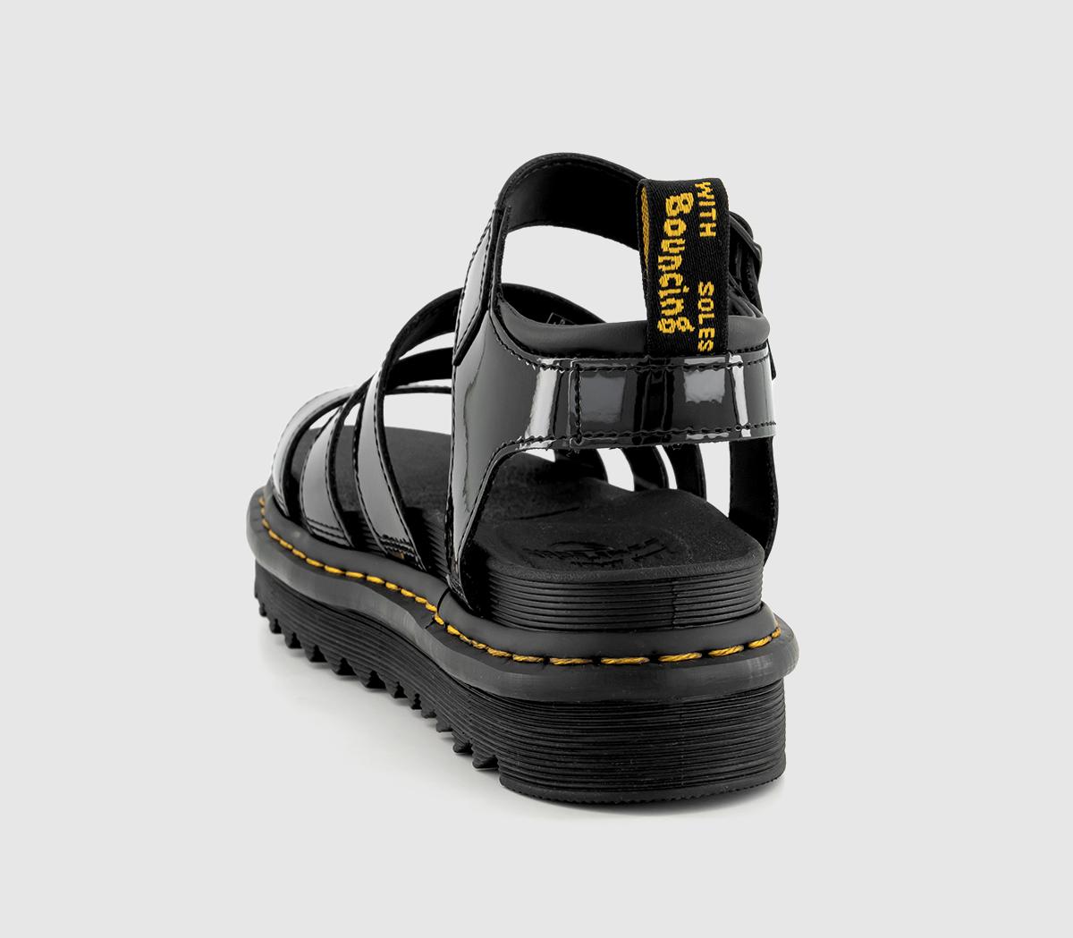 Dr. Martens Blaire Sandals Black Patent - Sandals