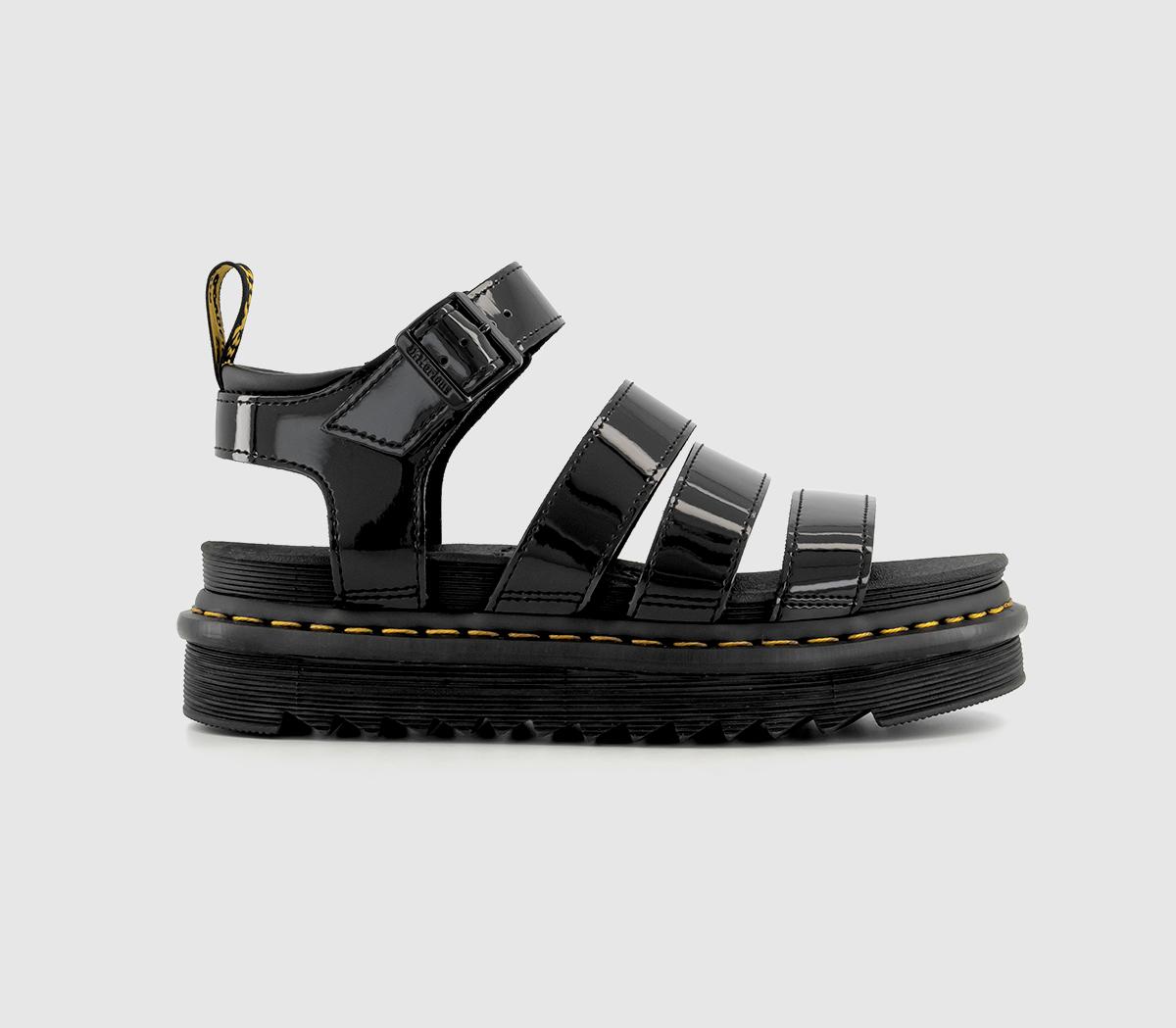 Dr. Martens Blaire Sandals Black Patent - Sandals