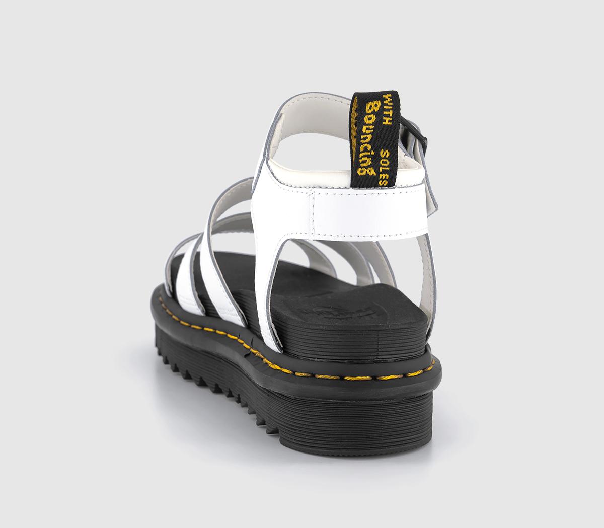 white doc marten blaire sandals