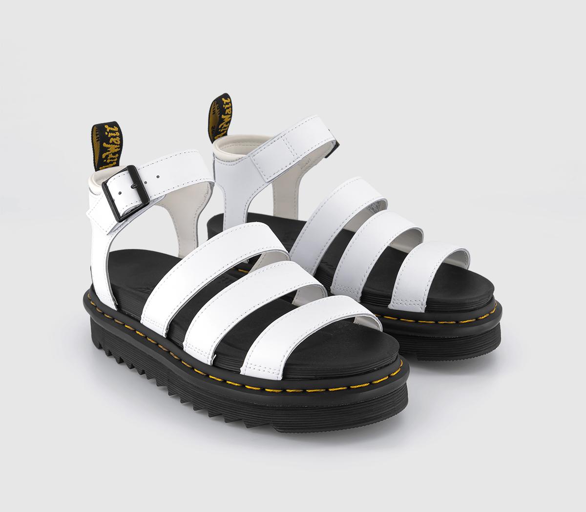 white doc marten blaire sandals