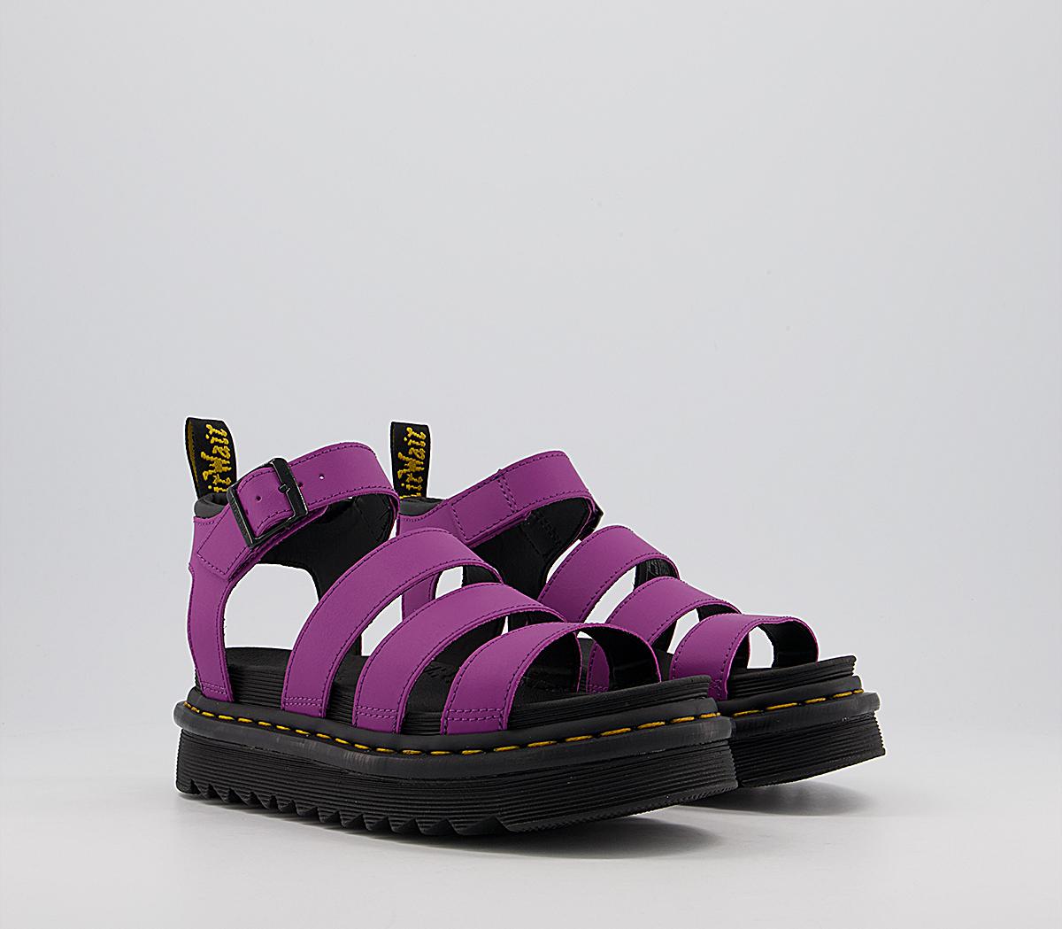 purple doc marten sandals