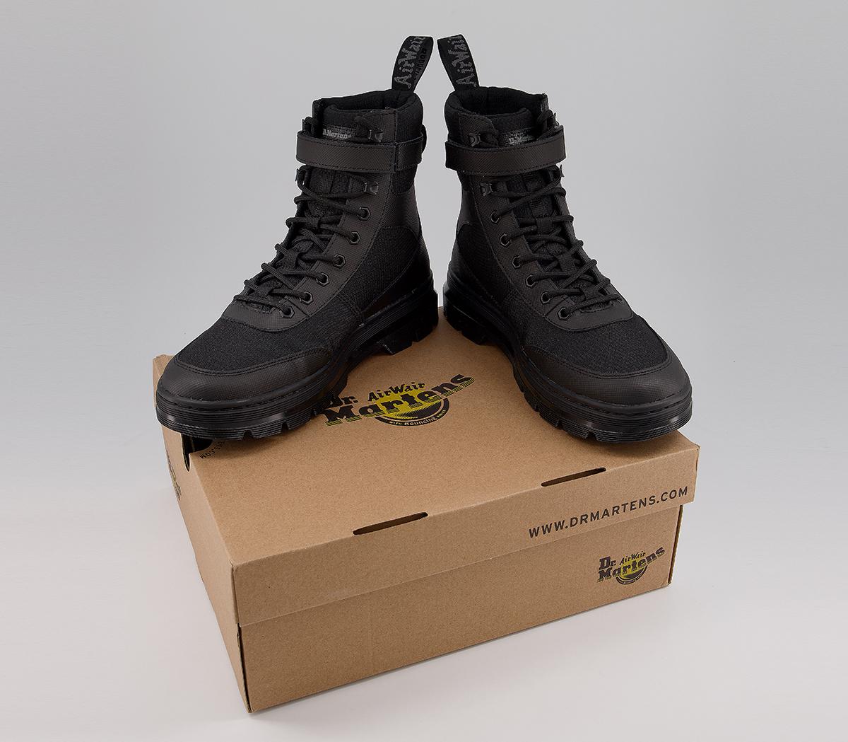 Dr. Martens Combs Tech Boots Black Mono - Stiefel