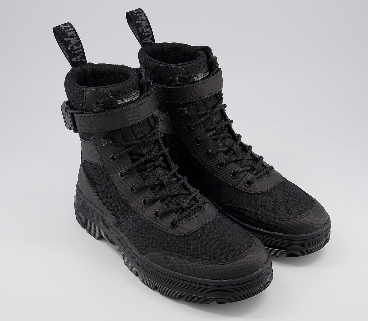 Dr. Martens Combs Tech Boots Black Mono - Boots