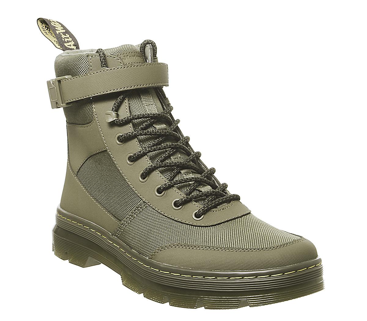 Dr. Martens Combs Tech Boots Olive - Boots