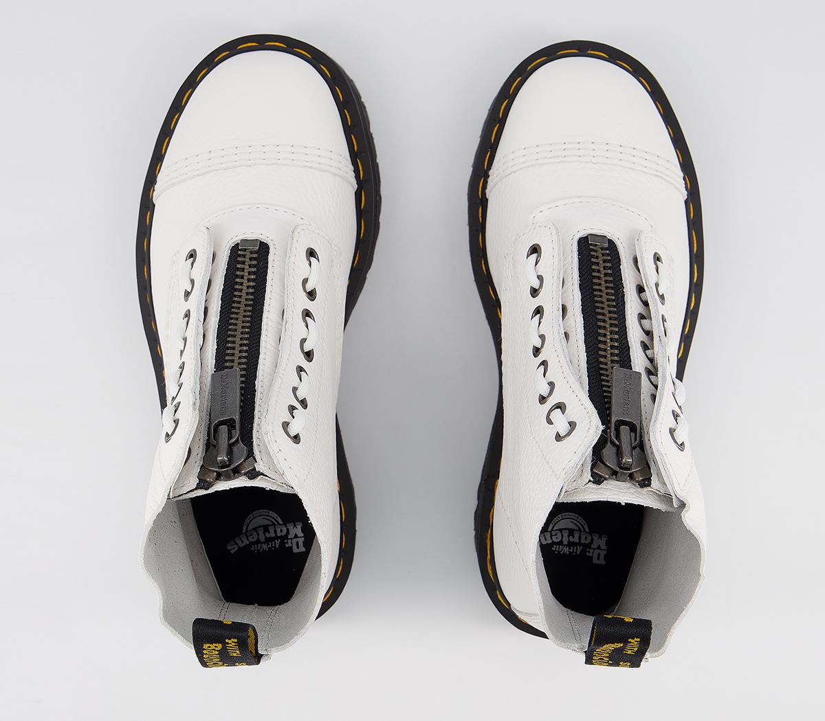 Dr. Martens Sinclair Zip Boots White - Ankle Boots