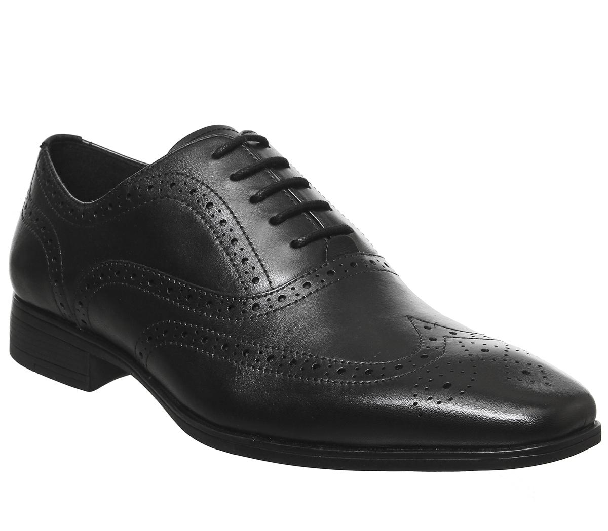 Office Macro Smart Brogues Black 