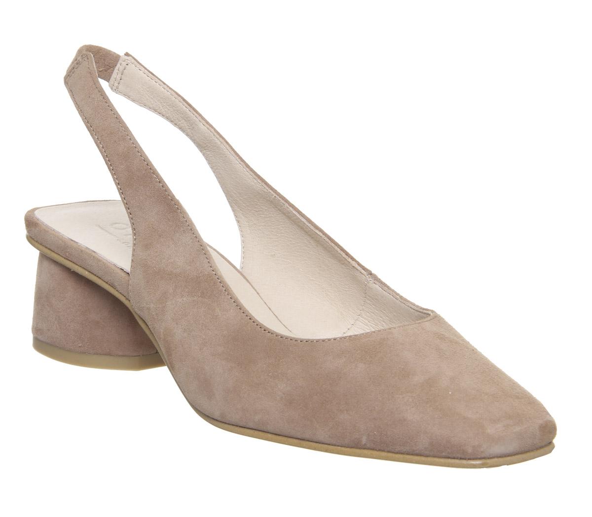 slingback suede shoes