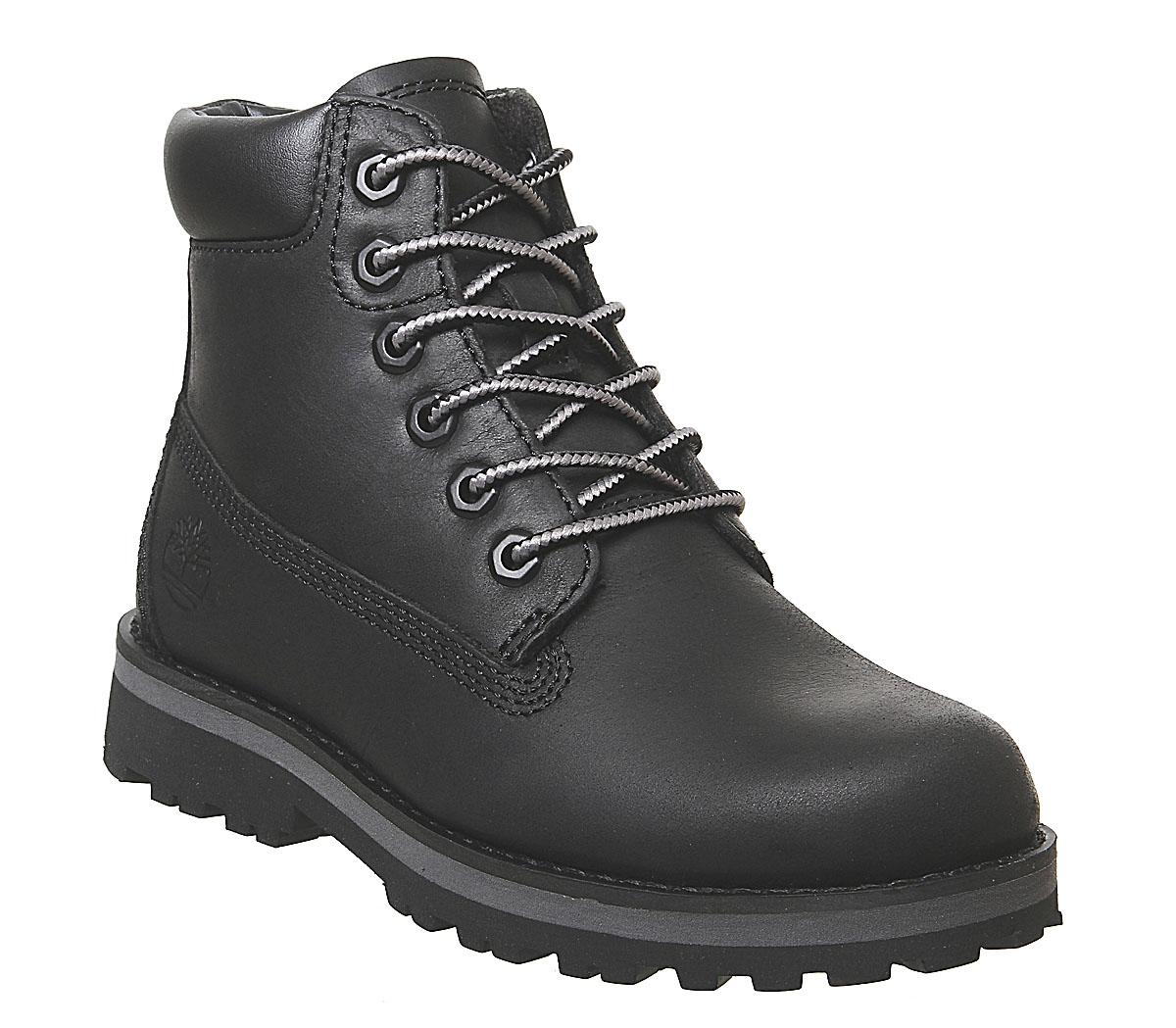 youth black timberland boots