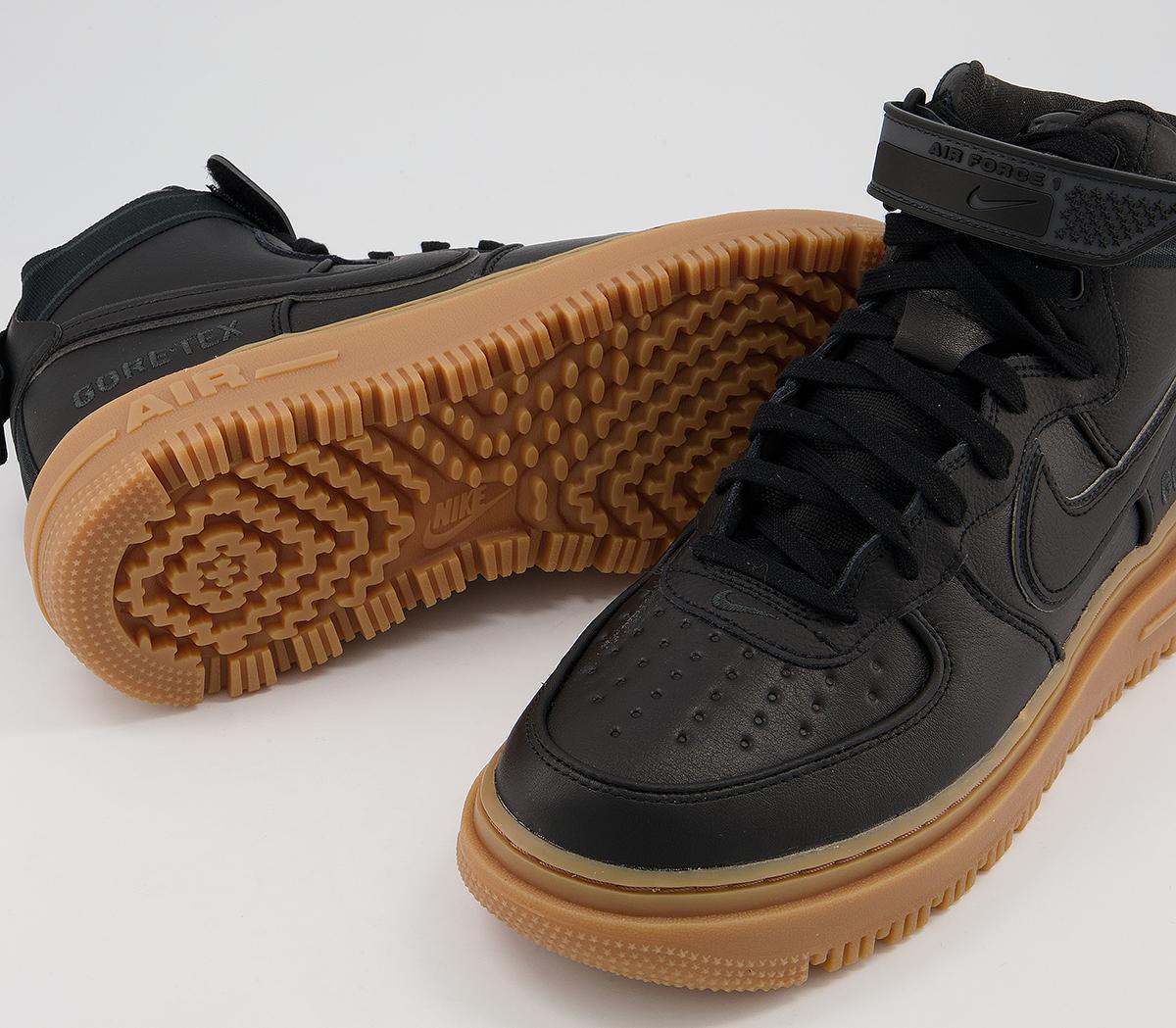 air force 1 type 1 black anthracite gum light brown