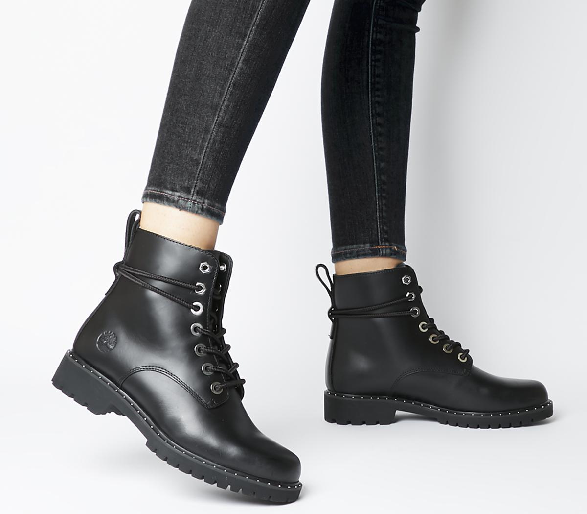 timberland black ankle boots