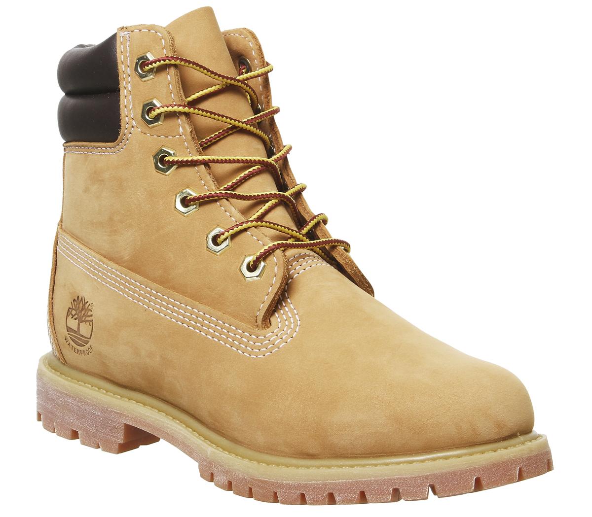 timberland waterville 6 inch boots wheat nubuck