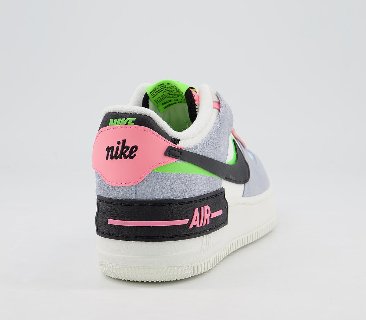 nike air force 1 shadow trainers in black