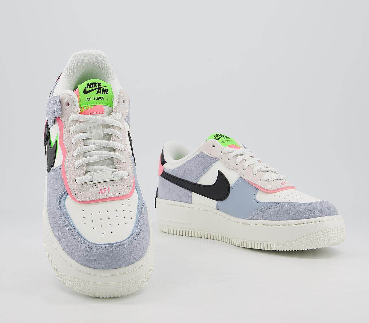 nike air force 1 shadow trainers in black
