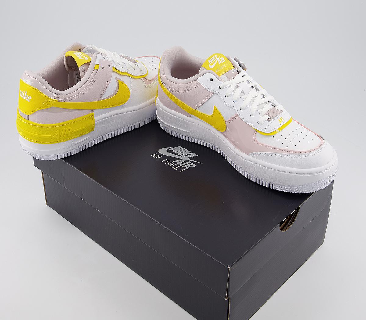 air force 1 shadow white speed yellow barely rose