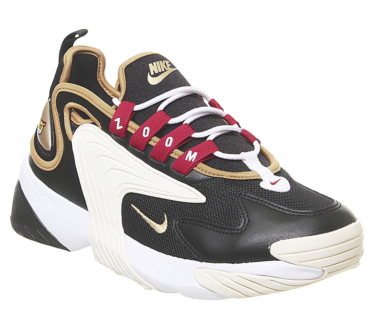 nike zoom 2k black and gold