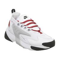 Nike Zoom 2k Trainers White Pure Platinum Gym Red Black Hers Trainers