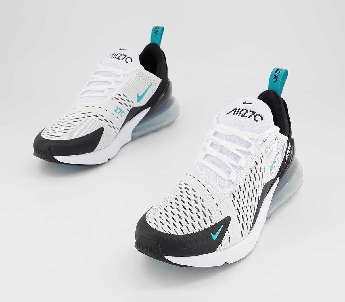 Nike Air Max 270 Trainers White Black Dusty Cactus - Nike ...