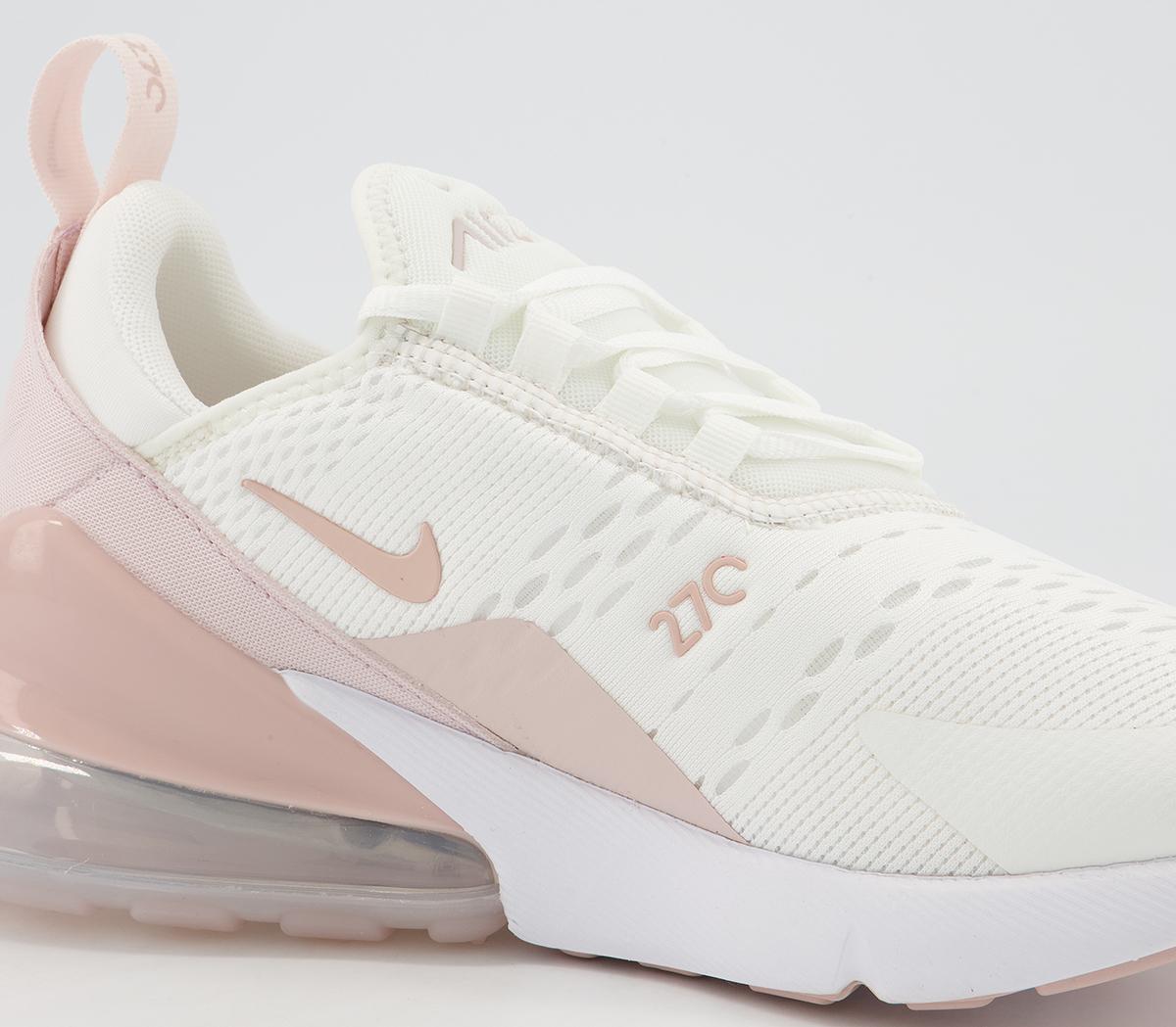 Nike Air Max 270 Trainers Summit White Pink Oxford Barely Rose - Hers