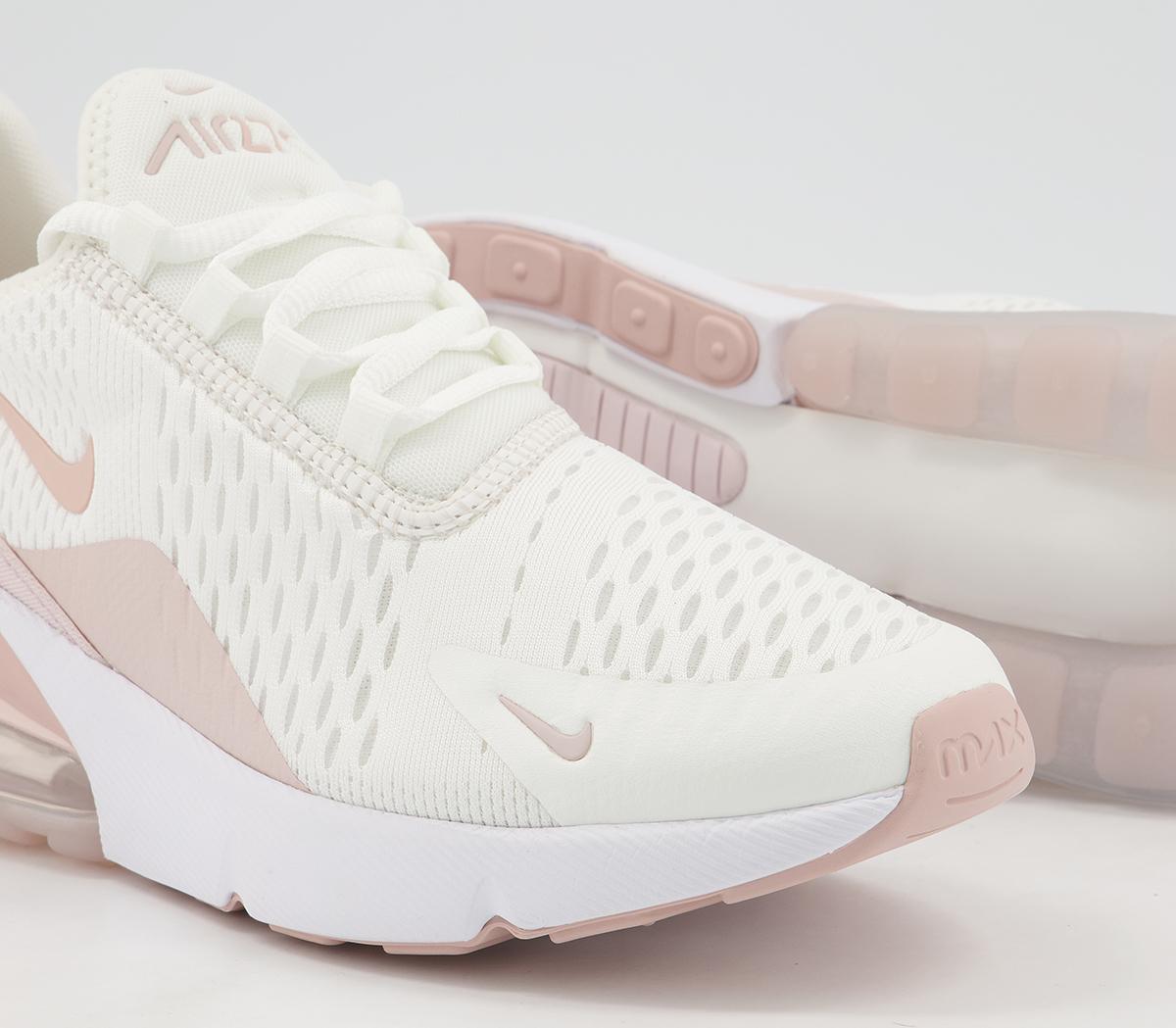 Nike Air Max 270 Trainers Summit White Pink Oxford Barely Rose - Hers