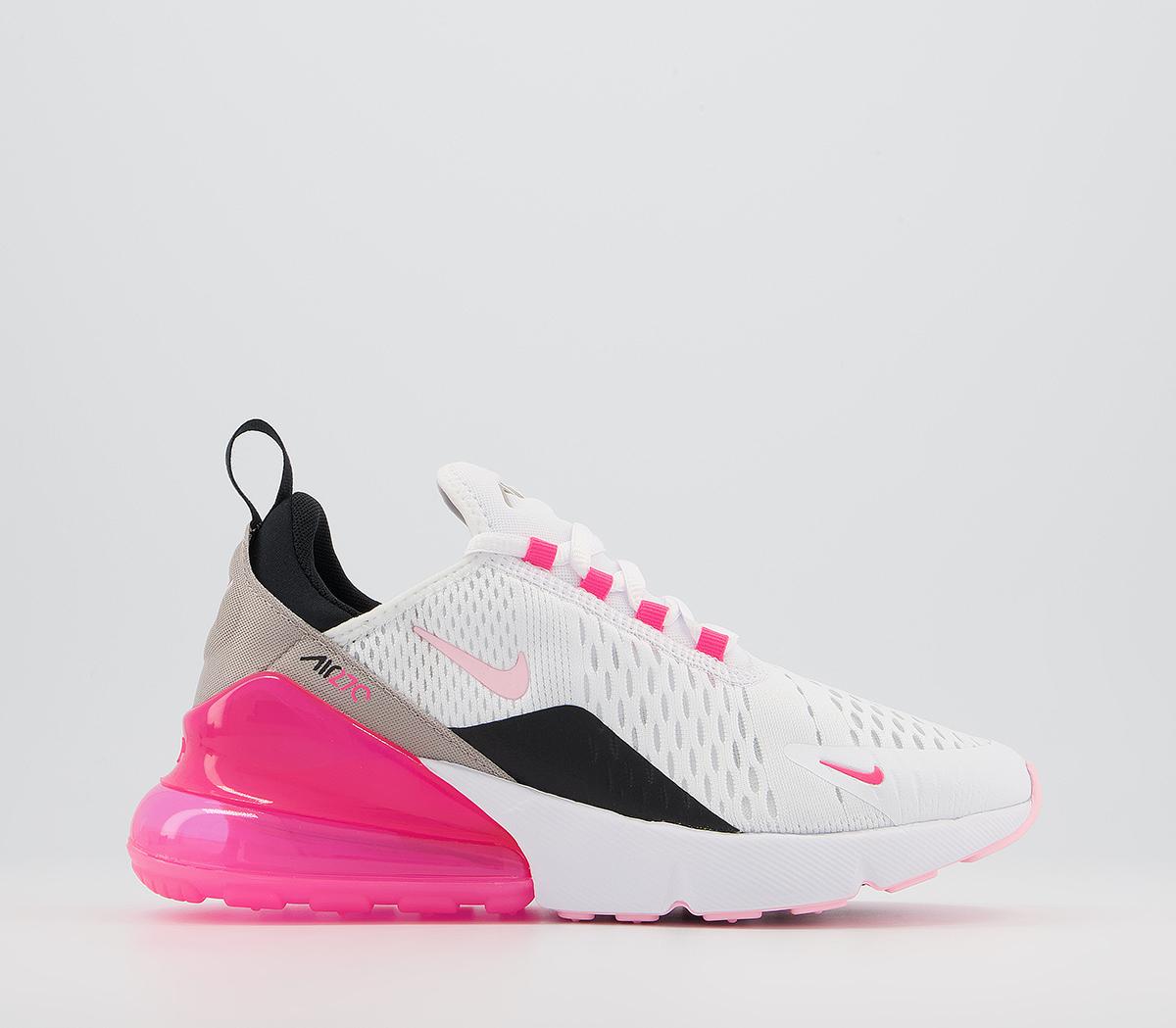 nike air max 270 pink black and white