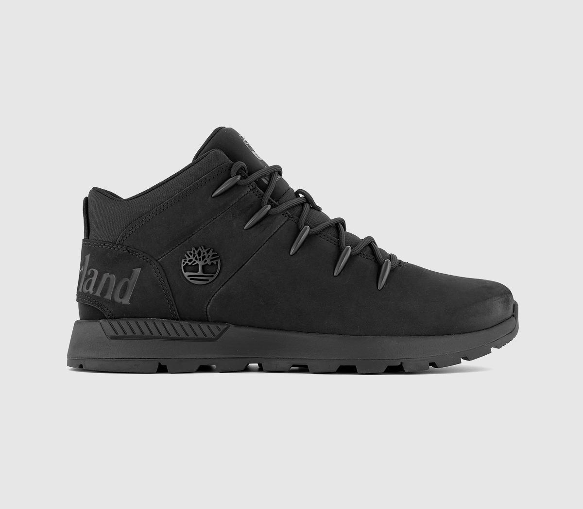 Timberland Euro Sprint Trekker Boots Black Nubuck - Boots