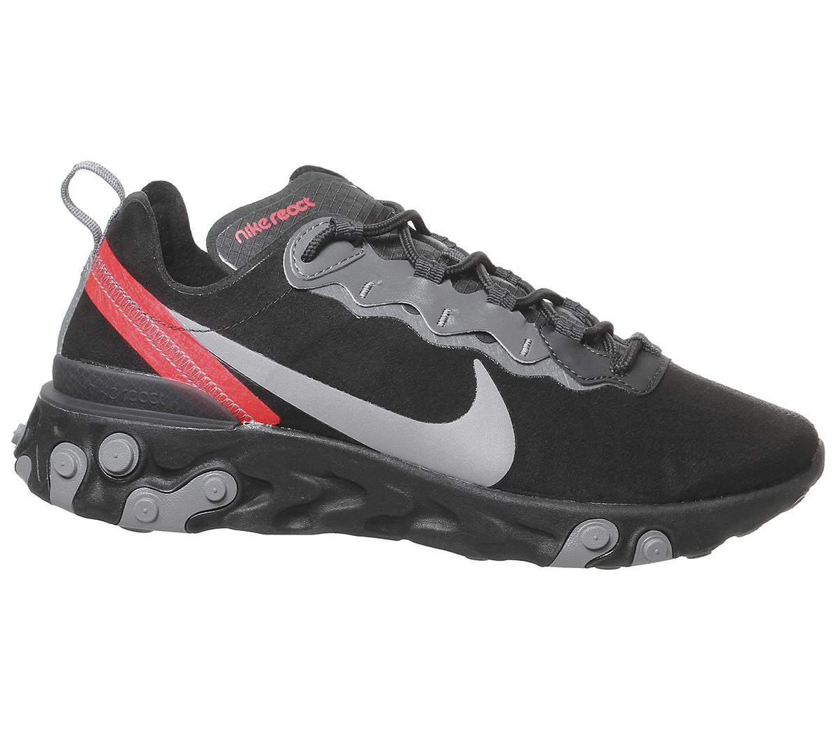nike element black and red