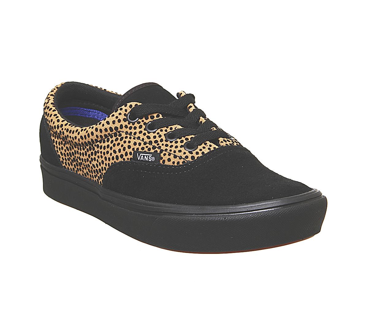 black and cheetah vans