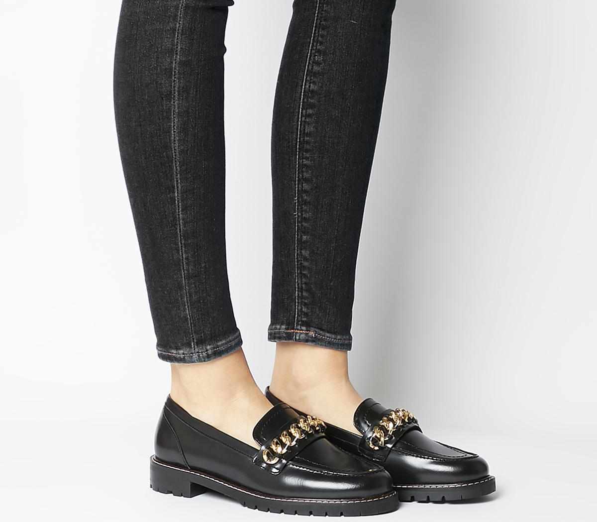 Office Fenella Chain Loafers Black Box 