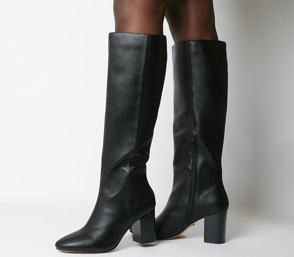 block heel long boots