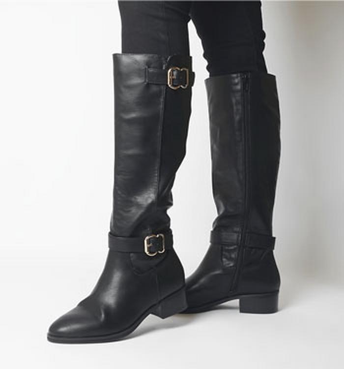Knee High Boots Black Leather Office - Flat Black Leather Knee High Boots Uk Knee High Boots Black Leather Office - Flat Black Leather Knee High Boots Uk