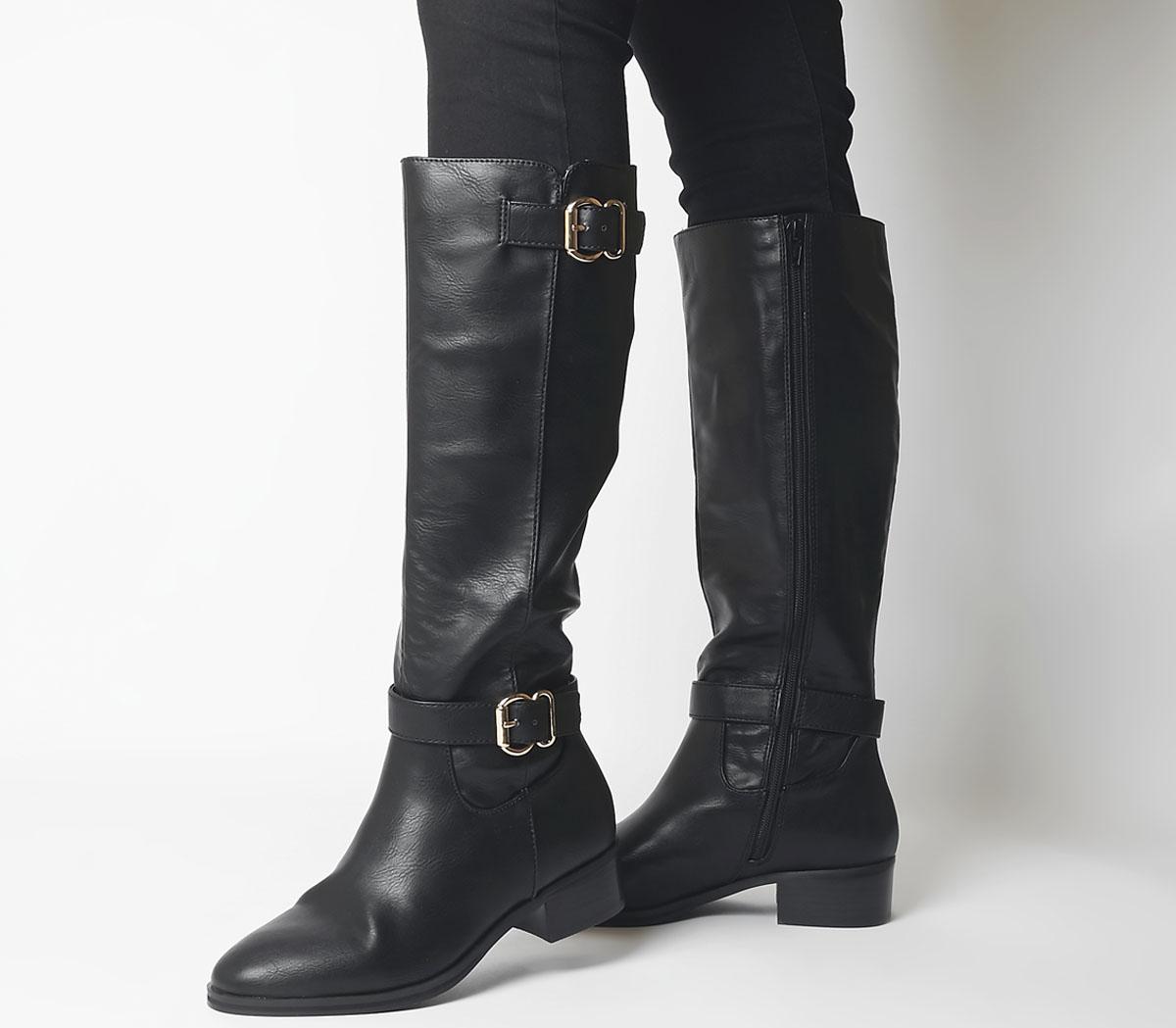 Office Kane Buckle Detail Riding Boot 