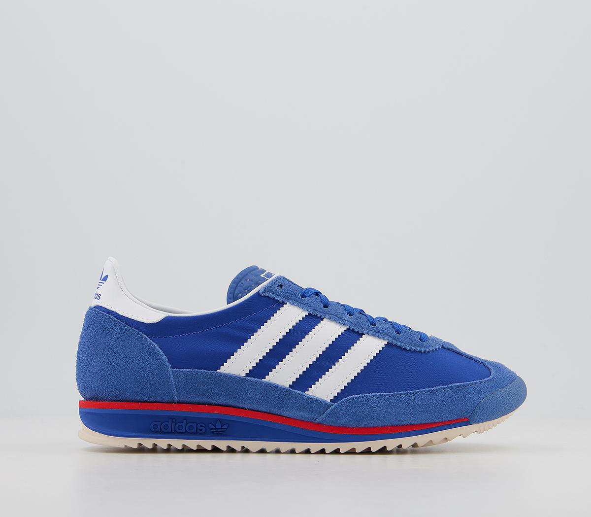 adidas sl 72 trainers in white blue red