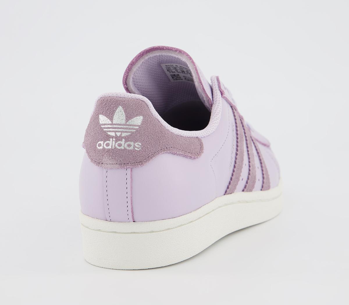 Adidas Superstar Trainers Purple Tint Legacy Purple Off White Hers Trainers 0449