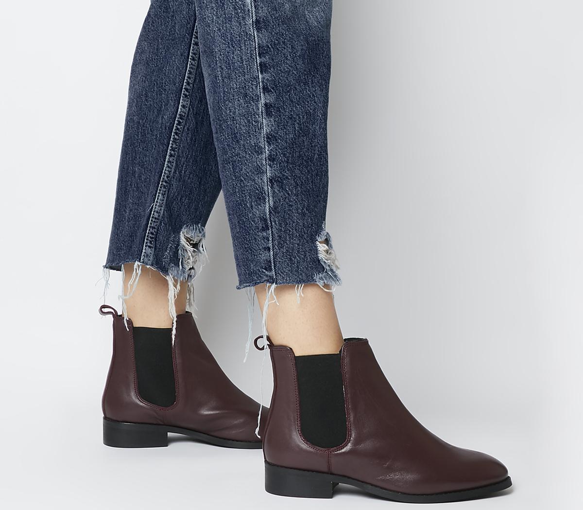 ox blood chelsea boots