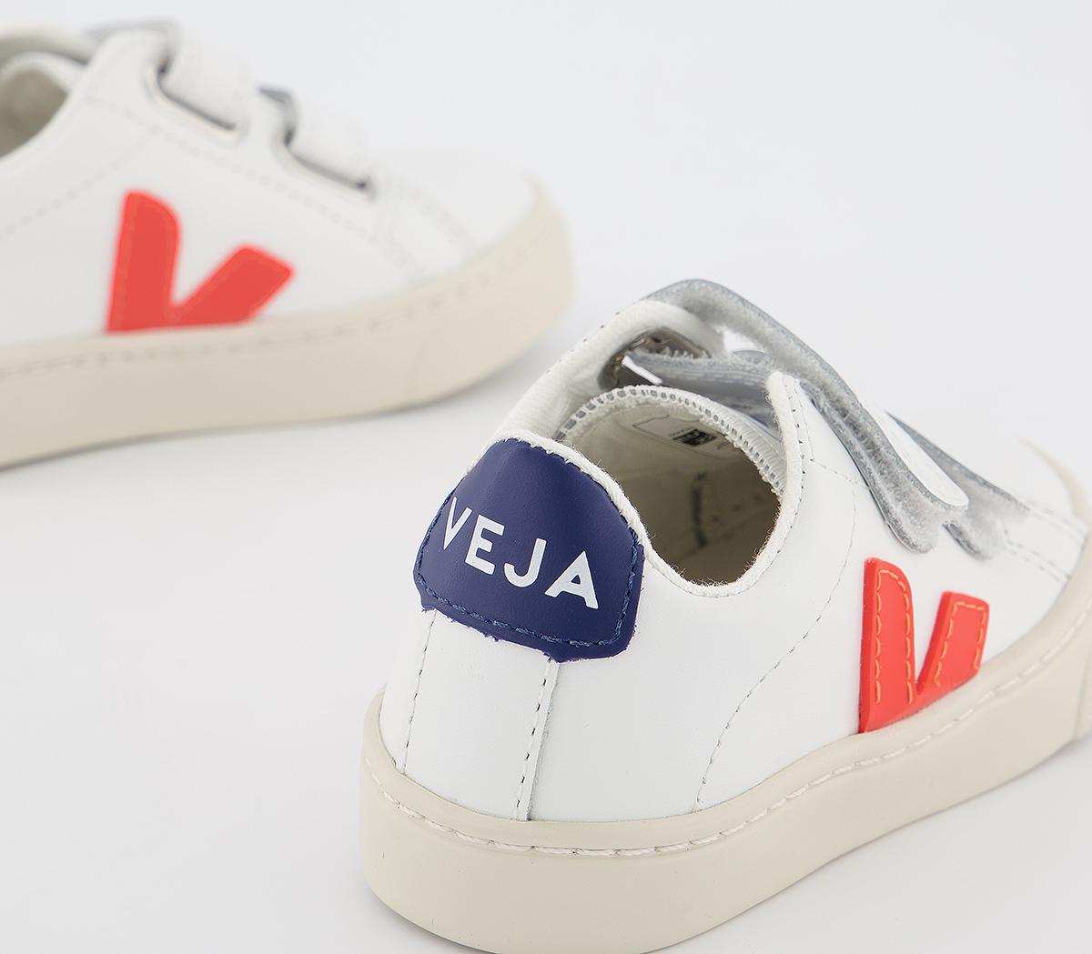 Veja Esplar Infant Trainers White Orange Fluo Cobalt - Unisex