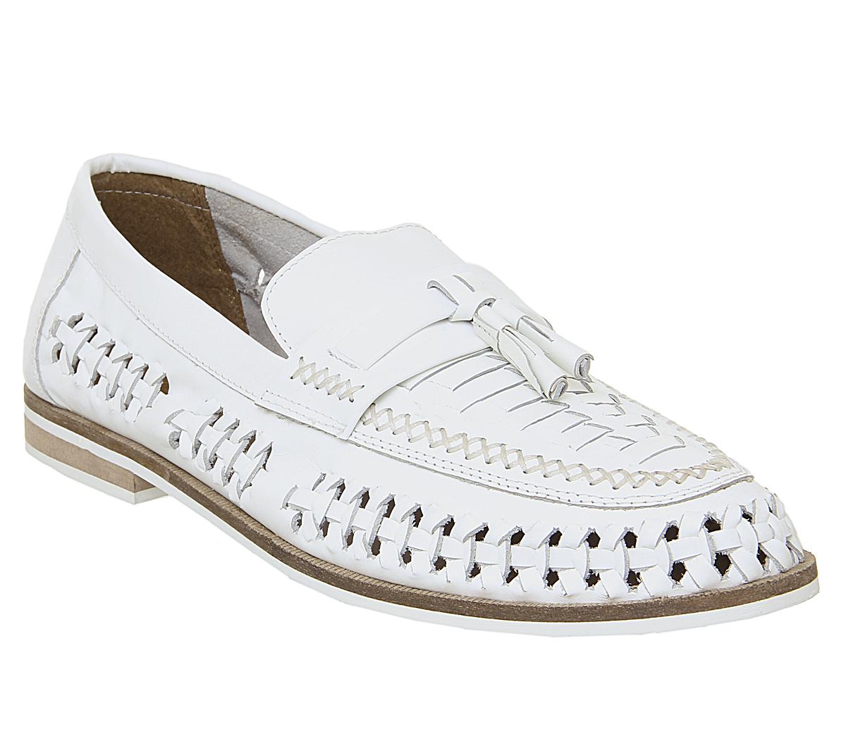mens white loafers with tassels