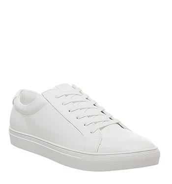 white casual trainers mens