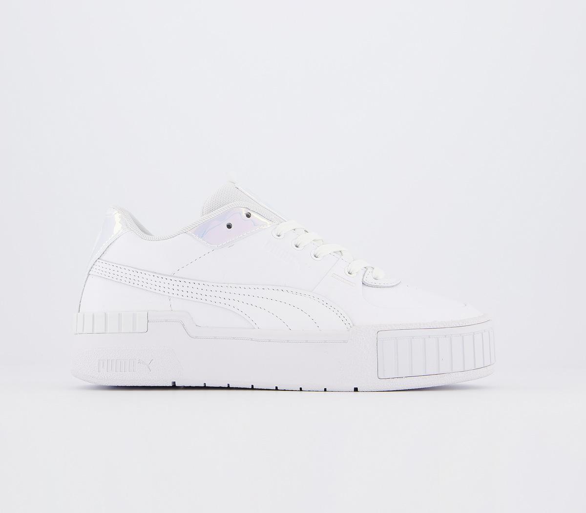 Puma Cali Sport Trainers White Purple 