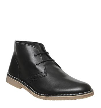 mens black desert boots uk