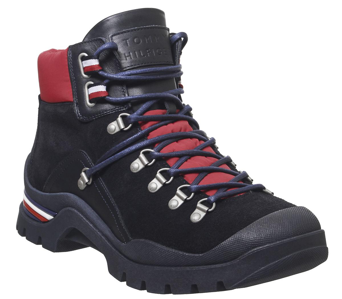 tommy hilfiger navy tj hiking boots