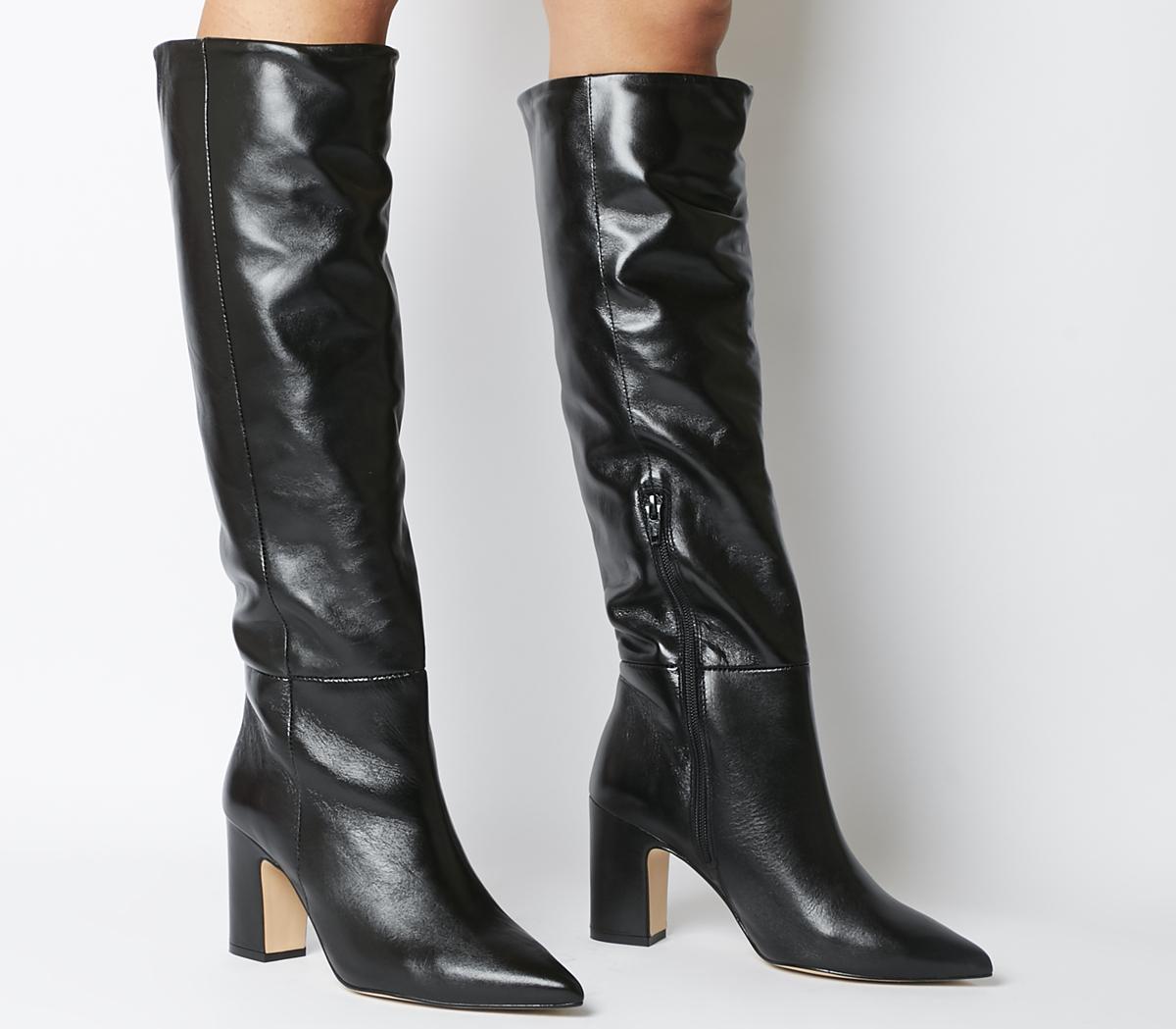 buy black leather boots