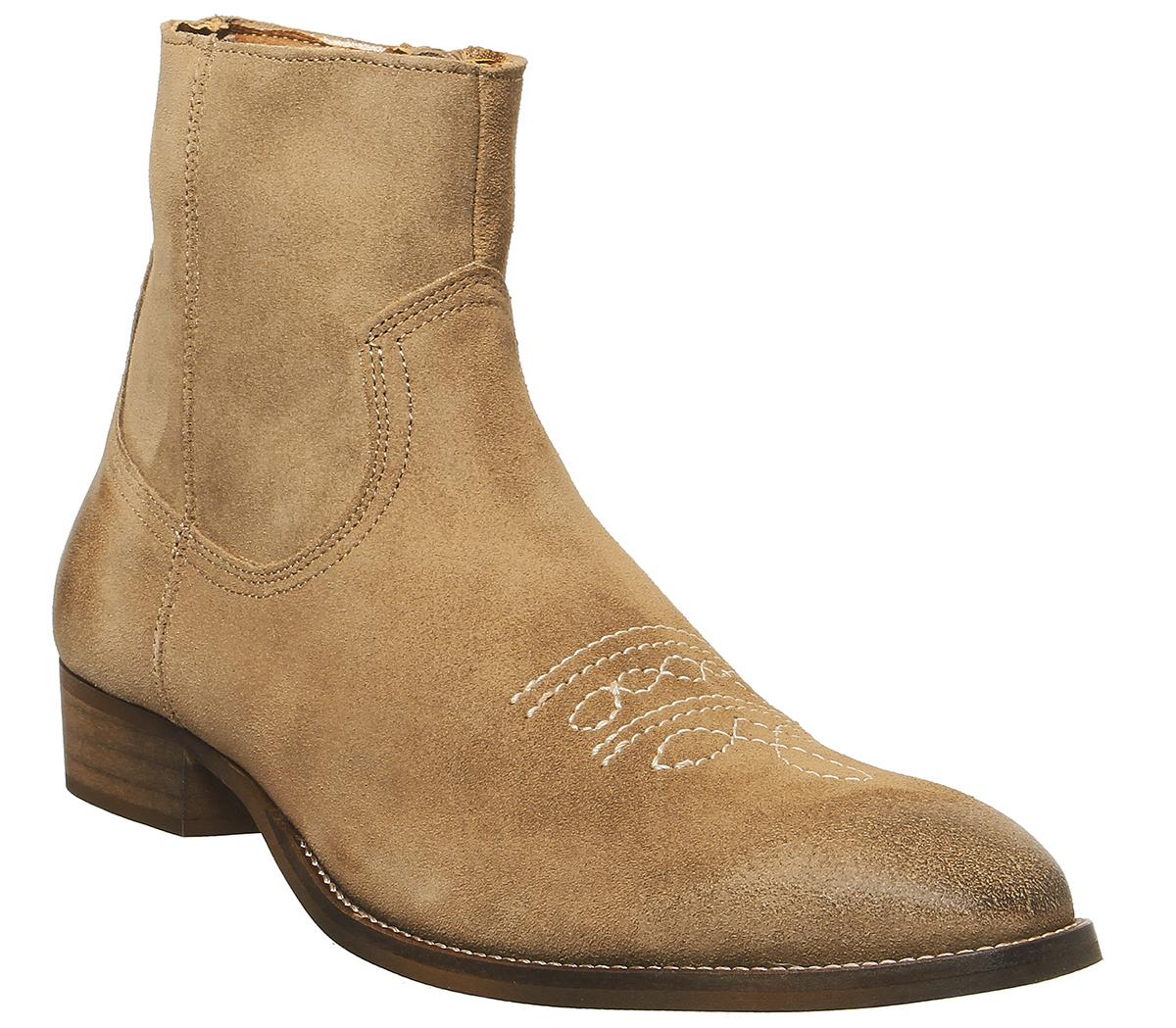 mens suede western boots