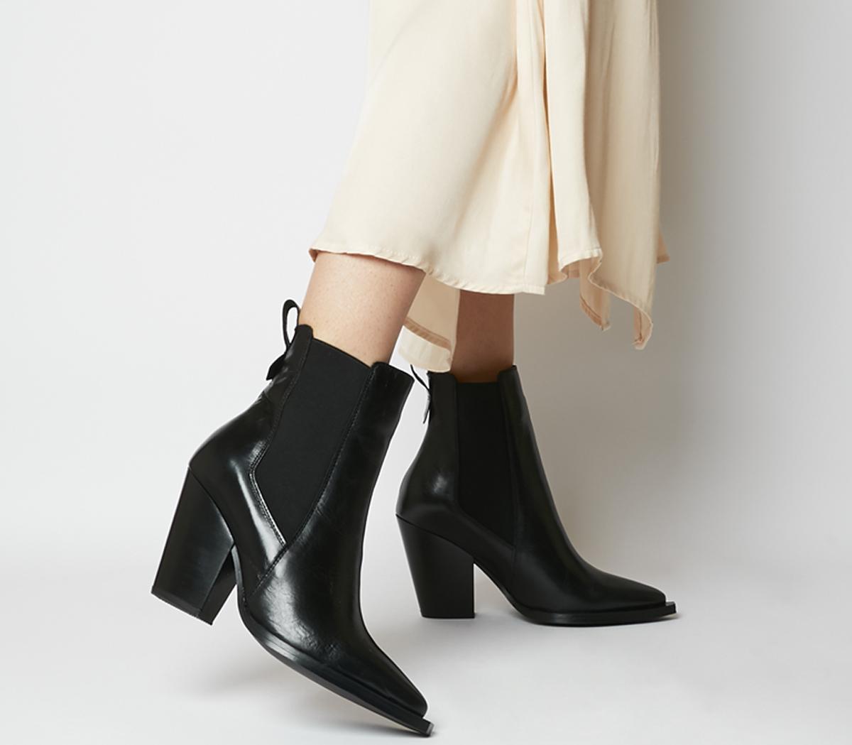 black western chelsea boots