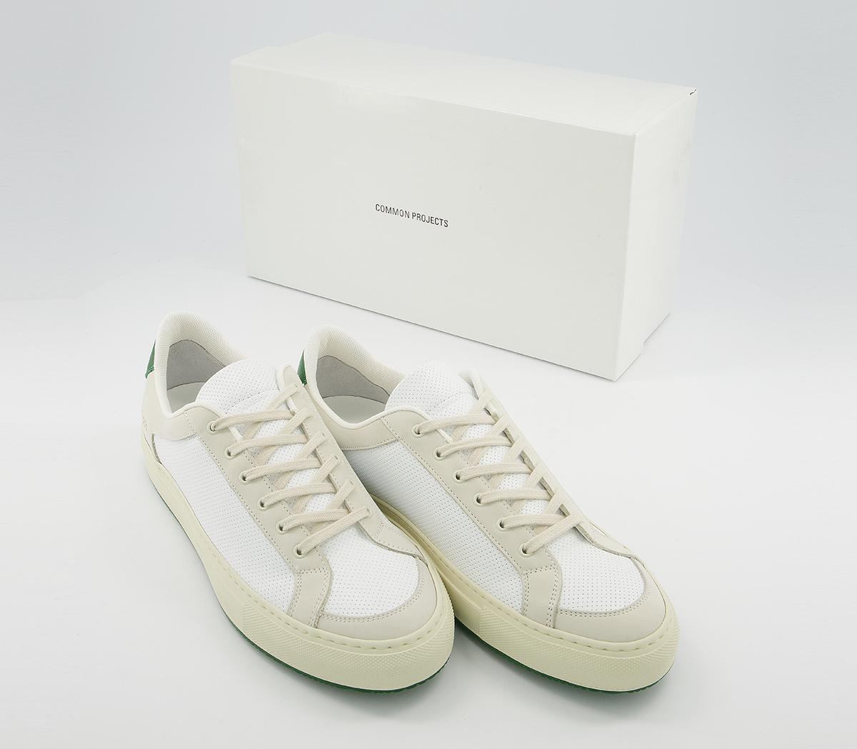 Common Projects Retro Low 70s Article Trainers White Green - His trainers