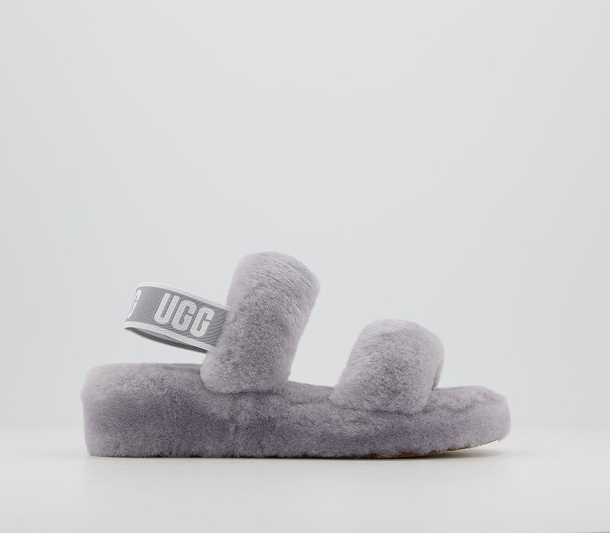ugg oh yeah logo double strap sandals