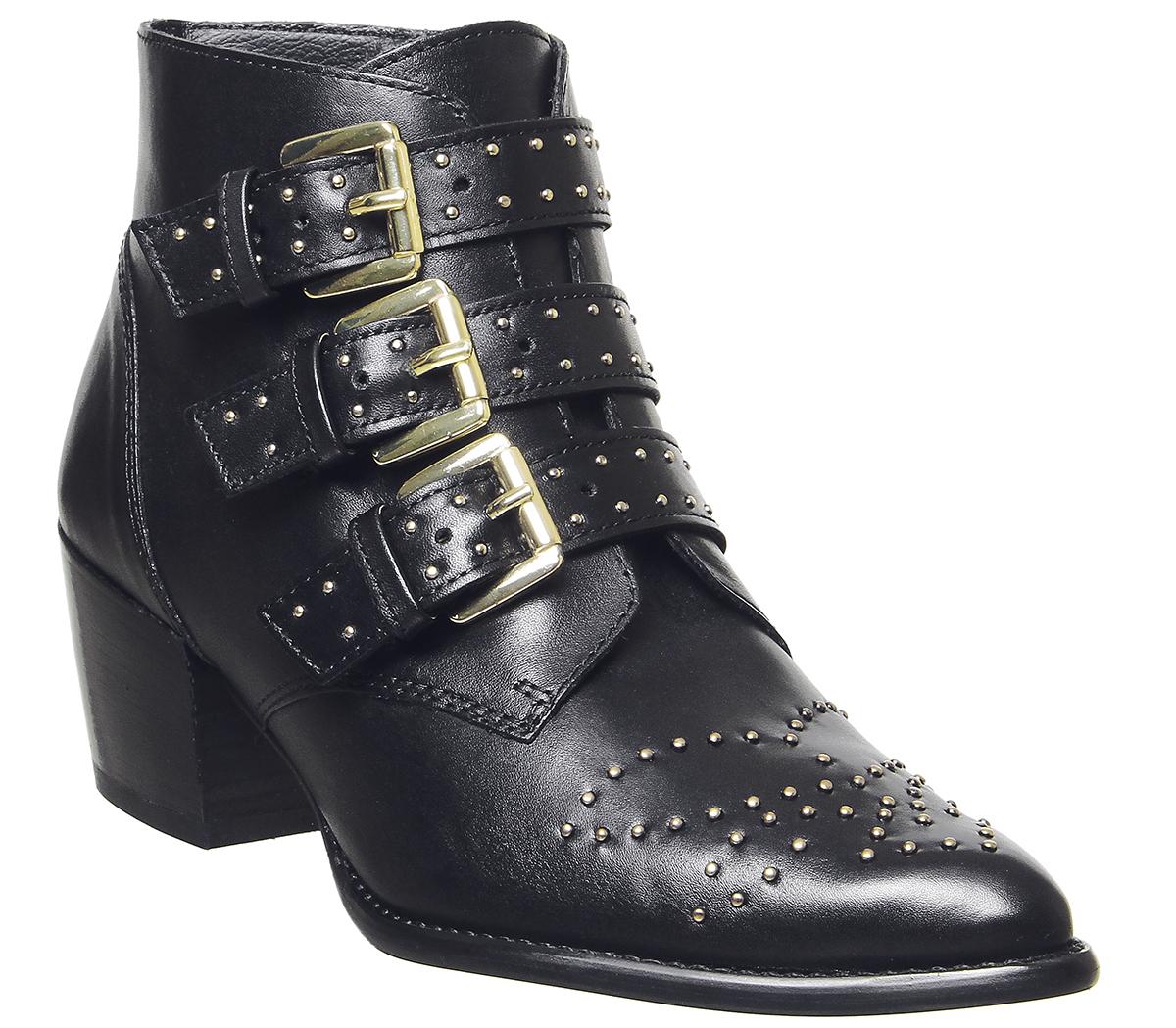 black western buckle boots