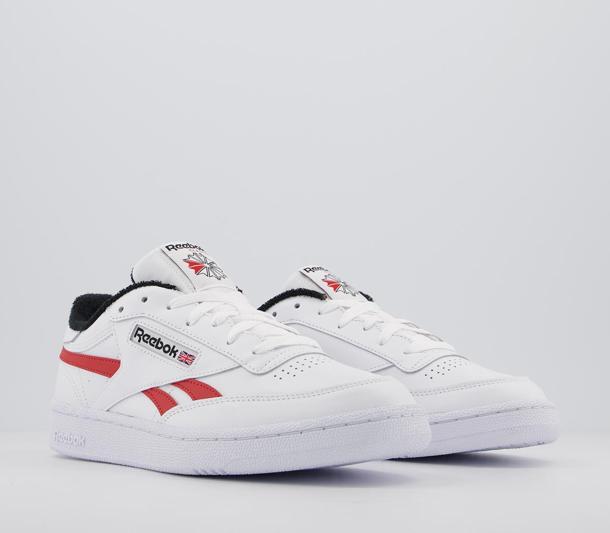 Reebok Club C Revenge Trainers White Black Legacy Red - Unisex Sports