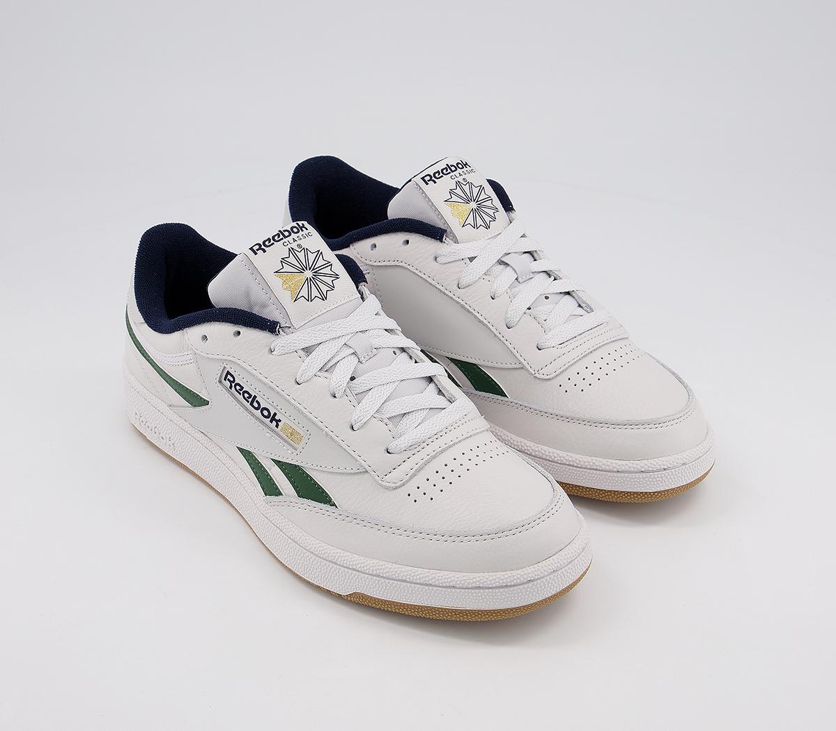 Reebok Club C Revenge Trainers Porcelain Green Navy - His trainers